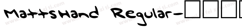 MattsHand Regular字体转换